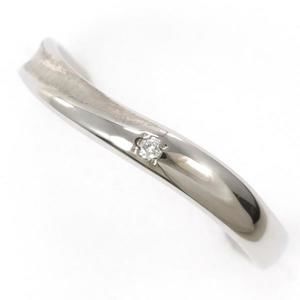 LuxUness K14 White Gold Diamond Ring Metal Ring